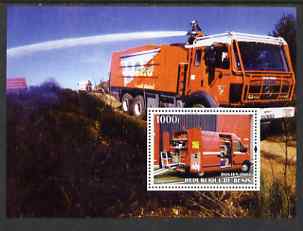 Benin 2004 Fire Engines #3 perf m/sheet fine cto used