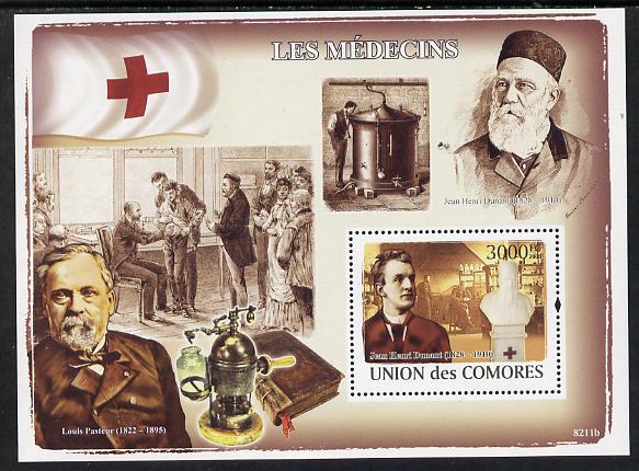 Comoro Islands 2008 Famous Doctors perf s/sheet unmounted mint