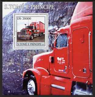 St Thomas & Prince Islands 2003 Trucks perf s/sheet containing 1 value unmounted mint Mi BL458, Sc 1542