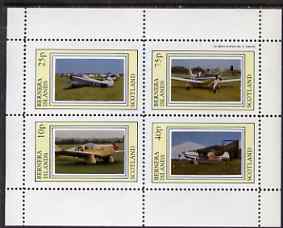 Bernera 1983 Aircraft #15 perf,set of 4 values (10p to 75p) unmounted mint