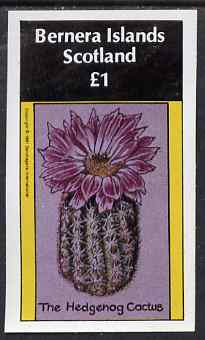 Bernera 1981 Cacti (Hedgehog Cactus) imperf souvenir sheet (Â£1 value) unmounted mint