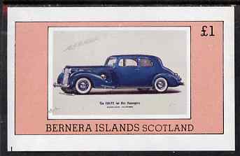 Bernera 1980 Vintage Cars imperf souvenir sheet (Â£1 value) unmounted mint
