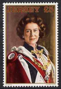 Jersey 1981-88 Queen Elizabeth £5 unmounted mint, SG 274
