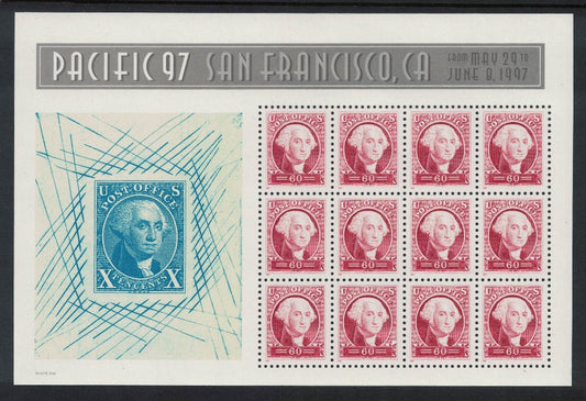 1997 USA Pacific '97 STAMPEX 2 Miniature Sheets MS3302  U/M Full Gum 