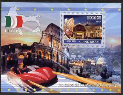 Guinea - Bissau 2008 Europa - 50 Years of Treaty of Rome - Italy perf souvenir sheet unmounted mint 
