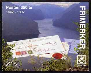 Booklet - Norway 1995 350th Anniversary of Postal Service booklet complete and pristine, SG SB96