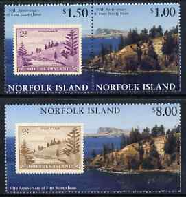 Norfolk Island 1997 50th Anniversary of Norfolk Island Stamps set of 3 unmounted mint, SG 644-46