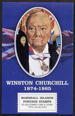 Booklet - Marshall Islands 2000 Winston Churchill $6.60 booklet complete and fine, SG SB26