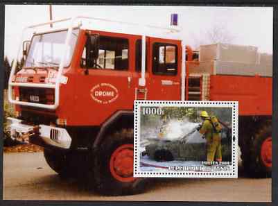 Benin 2004 Fire Engines #1 perf m/sheet unmounted mint