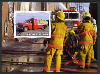 Benin 2004 Fire Engines #2 perf m/sheet unmounted mint