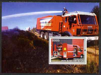 Benin 2004 Fire Engines #3 perf m/sheet unmounted mint