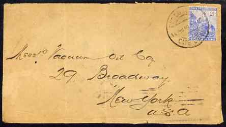 Cape of Good Hope 1899 front only to USA bearing Hope 2.5d