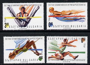 Bulgaria 1992 Olympic Games set of 4 unmounted mint, Mi 3986-89
