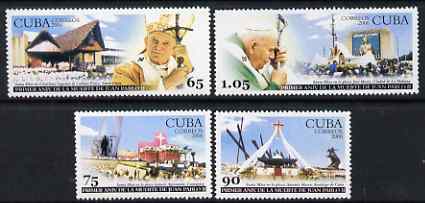 Cuba 2006 Pope John Paul II perf set of 4 unmounted mint,SG 4925-28