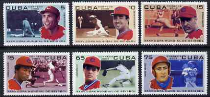 Cuba 2003 Baseball World Cup Championship perf set of 6 unmounted mint SG 4698-4703