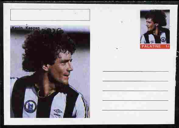 Palatine (Fantasy) Personalities - Kevin Keegan (football) postal stationery card unused and fine