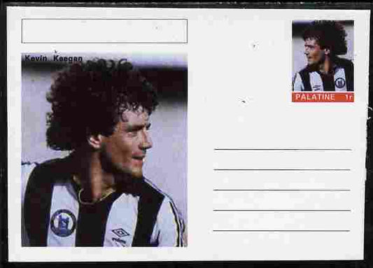 Palatine (Fantasy) Personalities - Kevin Keegan (football) postal stationery card unused and fine