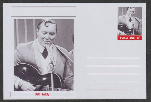 Palatine (Fantasy) Personalities - Bill Haley postal stationery card unused and fine