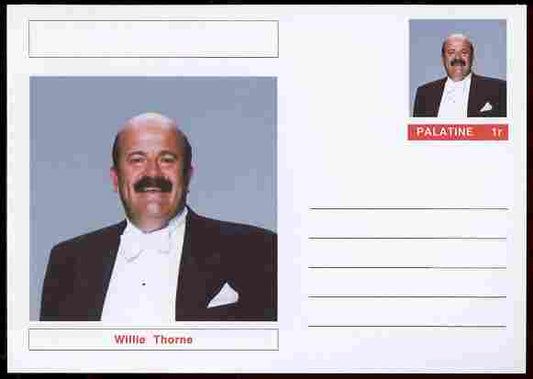 Palatine (Fantasy) Personalities - Willie Thorne (snooker) postal stationery card unused and fine