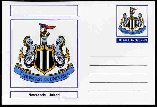 Chartonia (Fantasy) Football Club Badges - Newcastle United postal stationery card unused and fine