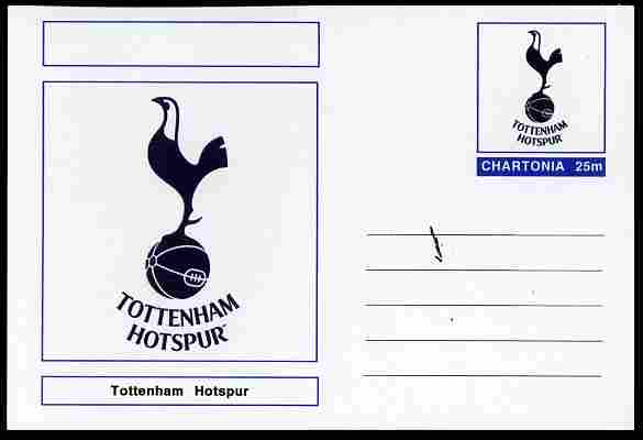 Chartonia (Fantasy) Football Club Badges - Tottenham Hotspur postal stationery card unused and fine