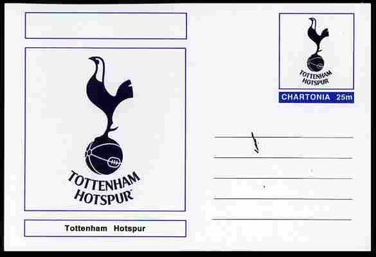 Chartonia (Fantasy) Football Club Badges - Tottenham Hotspur postal stationery card unused and fine