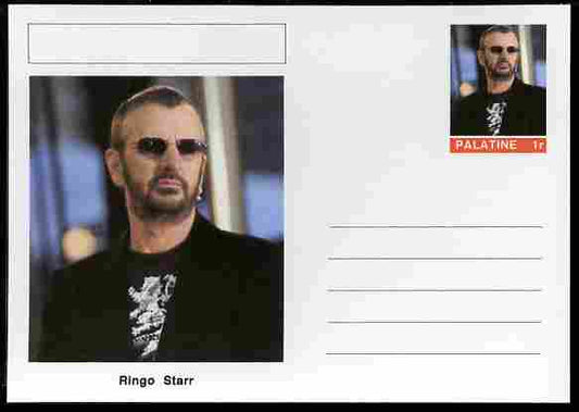 Palatine (Fantasy) Personalities - Ringo Starr postal stationery card unused and fine