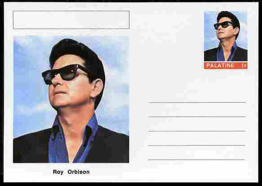 Palatine (Fantasy) Personalities - Roy Orbison postal stationery card unused and fine