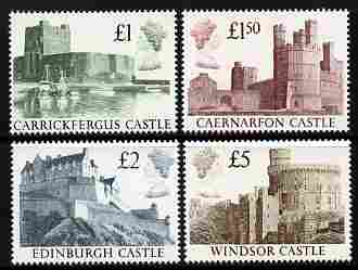 GB Great Britain 1988 Castle High Value set of 4 unmounted mint, SG 1410-13
