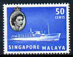 Singapore 1955-59 Chusan III 50c unmounted mint, SG 49