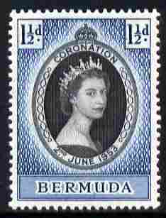 Bermuda 1953 Coronation 1.5d unmounted mint SG 134