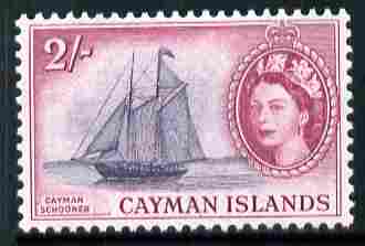Cayman Islands 1953-62 Ziroma (schooner) 2s (from def set) unmounted mint, SG 159