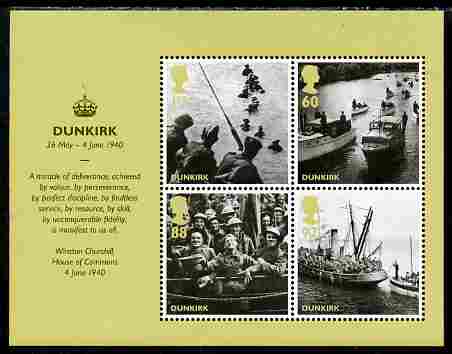 GB Great Britain 2010 Dunkirk 70th Anniversary m/sheet unmounted mint 