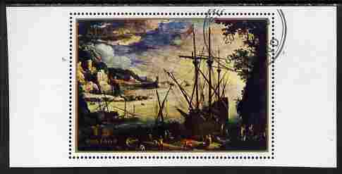 Sealand 1970 Seascapes $1 perf proof of m/sheet as issued but with white background, fine cto used