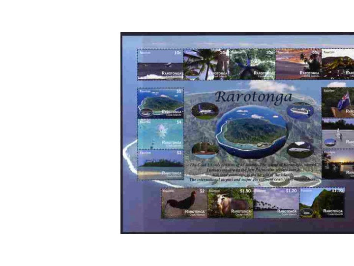 Cook Islands - Rarotonga 2011 Tourism perf sheetlet containing 15 values unmounted mint 