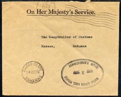 Bahamas 1970 OHMS cover cancelled Ragged Island