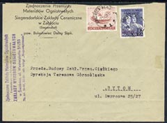 Poland 1950 Groszy cover,cancelled SWIDNICA 
