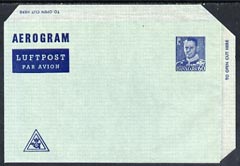 Denmark 1953 60ore aerogram form very fine mounted mint without control number