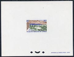 French Somali Coast 1965 Tadjurah 20f Epreuves de luxe sheet in issued colours, as SG 485