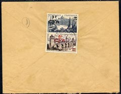 Reunion 1956 cover to France bearing 3f CFA & 5f CFA opts plus fine 'St GilleslesHauts' cds