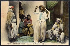 Tunisia 1910 picture postcard to Valencia