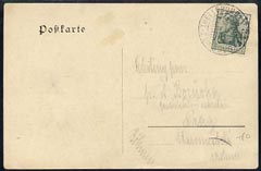 Germany 1906 PPC bearing 1902 5pf green with TPO, clean