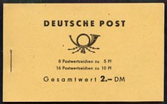 Germany - East 1962 Ulbricht 2M booklet complete and fine, SG ESB4