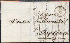 Italy 1854 pre stamp entire with TORINO date stamp