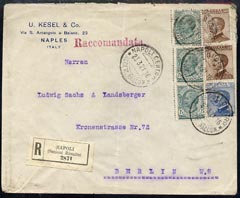 Italy 1916 Naples C reg cover to Berlin