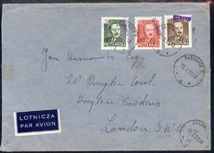 Poland 1951 Cover cancelled PABIANICE 2