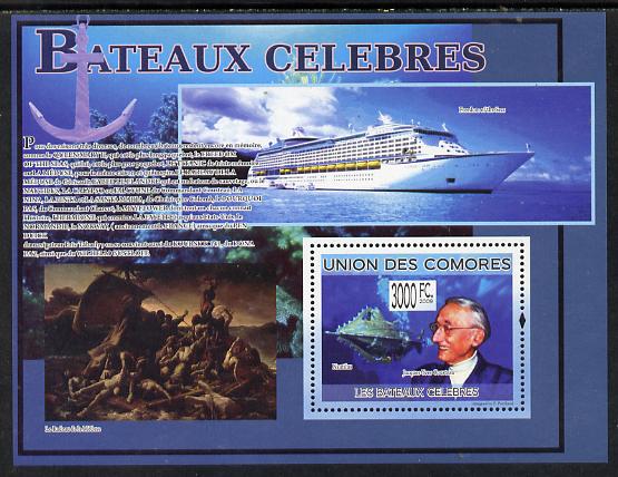 Comoro Islands 2009 Famous Ships perf s/sheet unmounted mint Michel BL 497