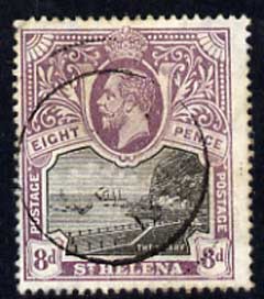 St Helena 1912-16 KG5 Pictorial 8d cds used SG78