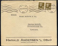 Norway 1930 'Goodyear' pre-printed cover to Berlin