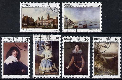 Cuba 1977 National Museum Paintings (11th series) cto set of 6, SG 2345-50*